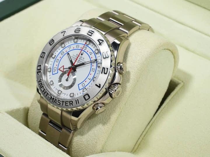 Rolex Yacht-Master II Ref. 116689 White Gold White Dial