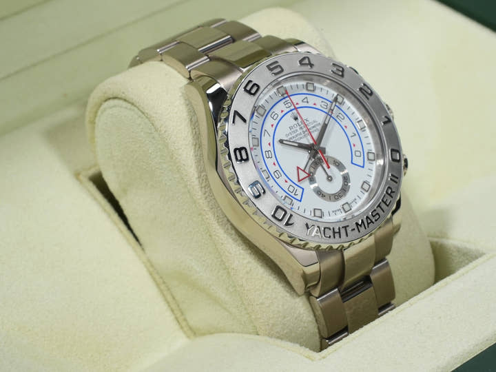 Rolex Yacht-Master II Ref. 116689 White Gold White Dial