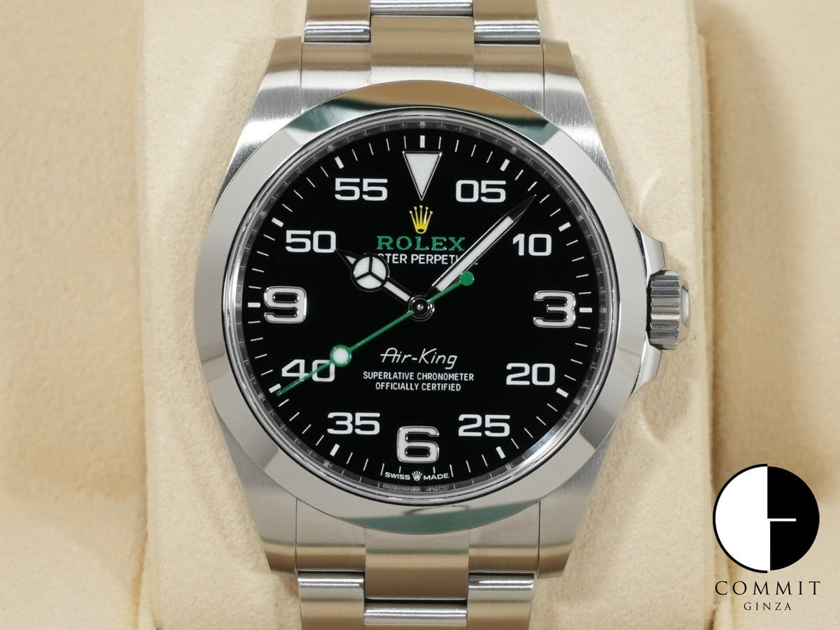 ロレックス エアキング Ref.126900 SS ブラック文字盤 中古 97sotgj4