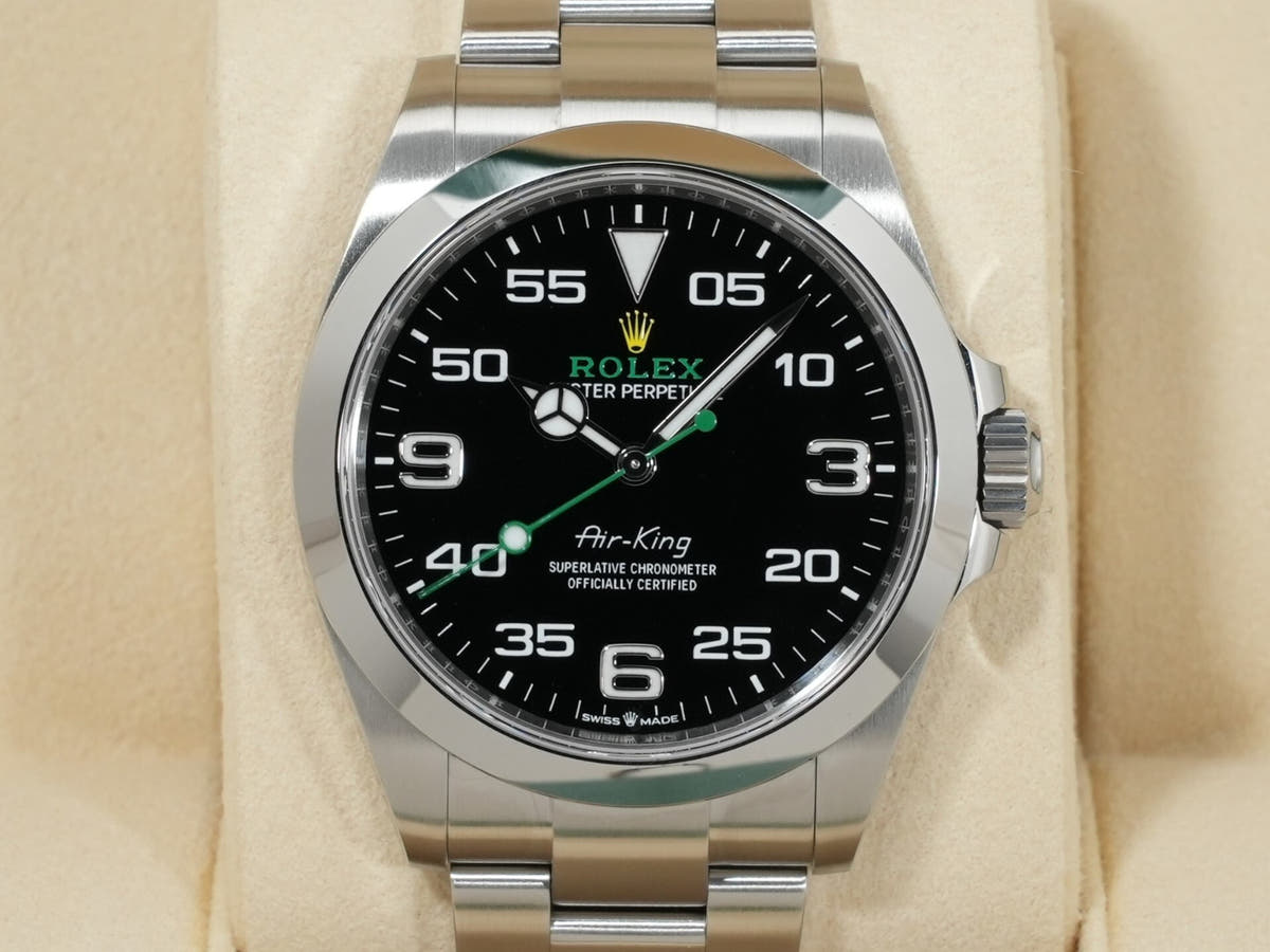 ロレックス エアキング Ref.126900 SS ブラック文字盤 中古 97sotgj4