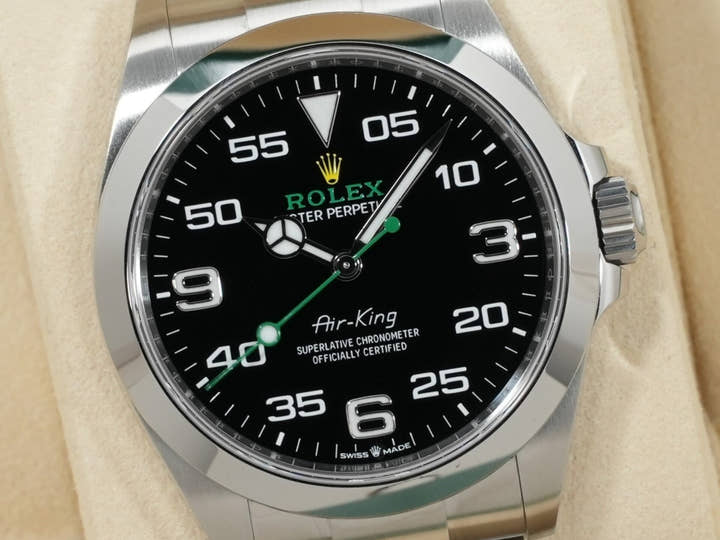 ロレックス エアキング Ref.126900 ステンレススチール ブラック文字盤