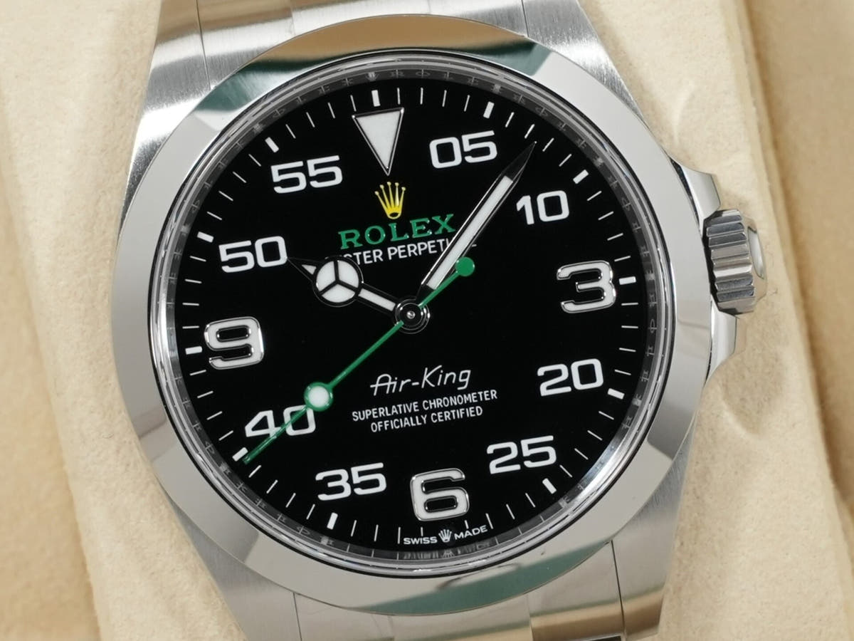 ロレックス エアキング Ref.126900 SS ブラック文字盤 中古 97sotgj4