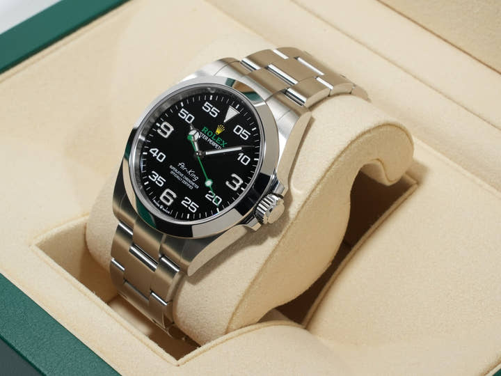ロレックス エアキング Ref.126900 ステンレススチール ブラック文字盤