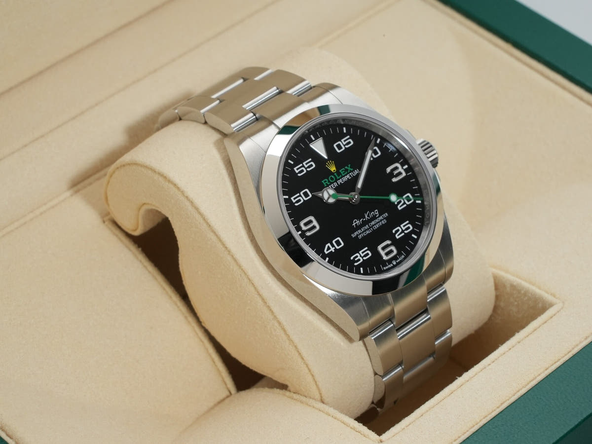 ロレックス エアキング Ref.126900 SS ブラック文字盤 中古 97sotgj4
