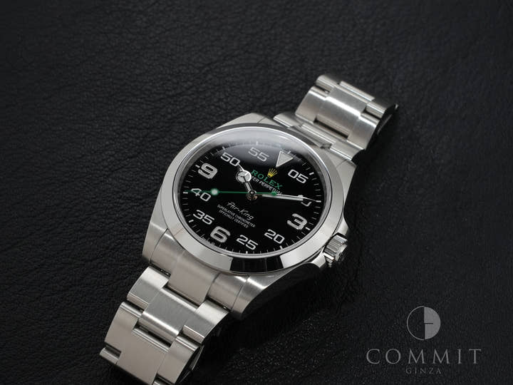 ロレックス エアキング Ref.126900 ステンレススチール ブラック文字盤