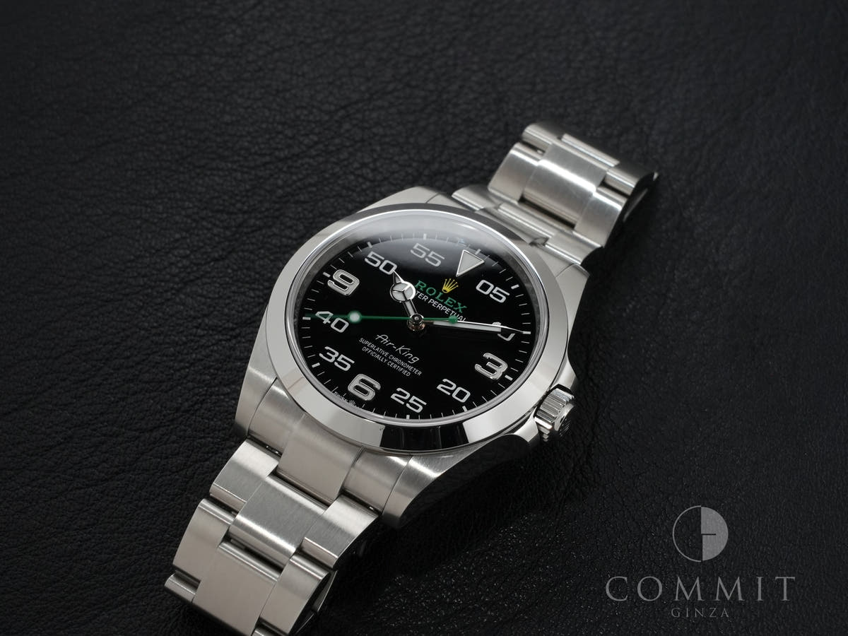 ロレックス エアキング Ref.126900 SS ブラック文字盤 中古 97sotgj4