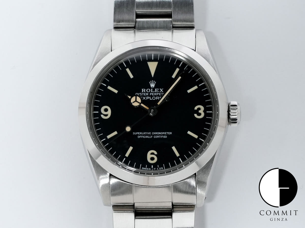 ロレックス エクスプローラーI Ref.1016 ブラック文字盤 中古 momvonn6