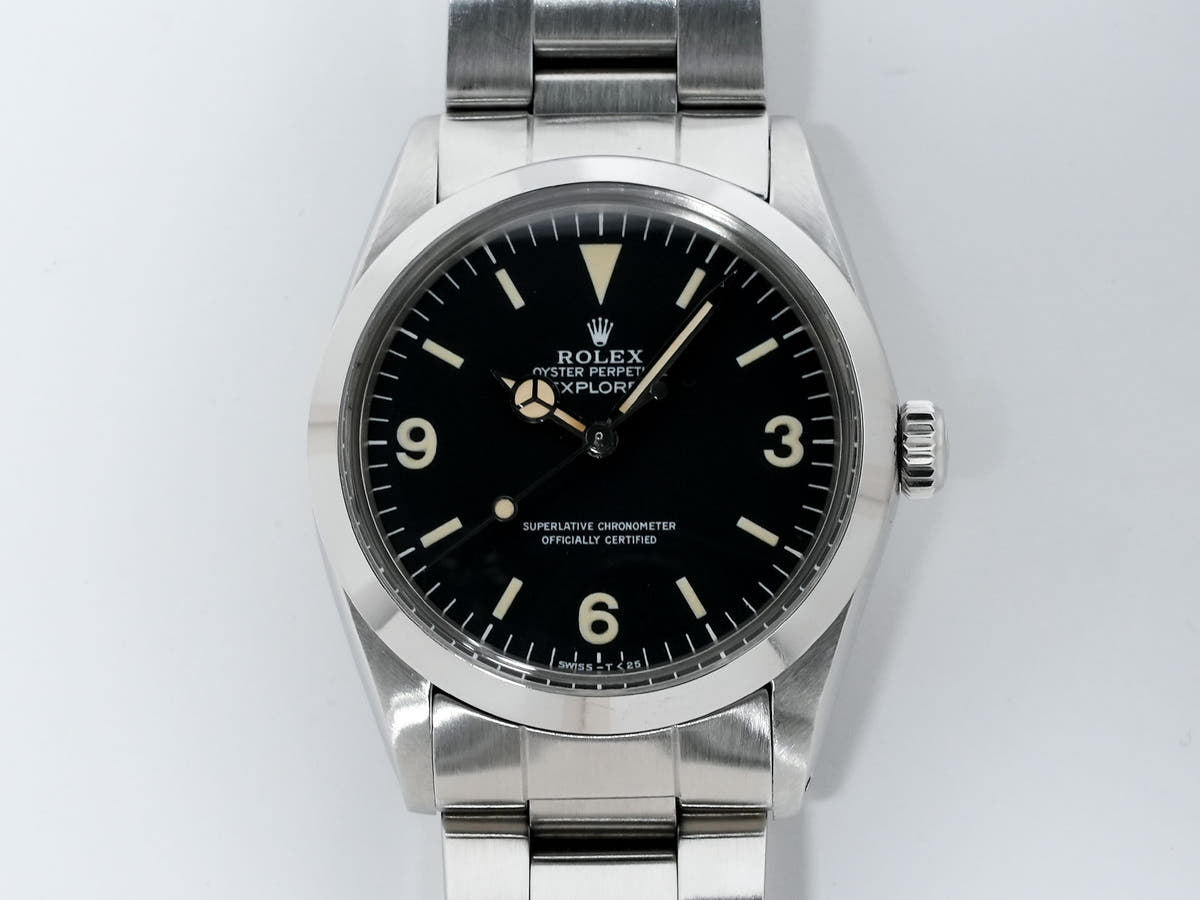 ロレックス エクスプローラーI Ref.1016 ブラック文字盤 中古 momvonn6