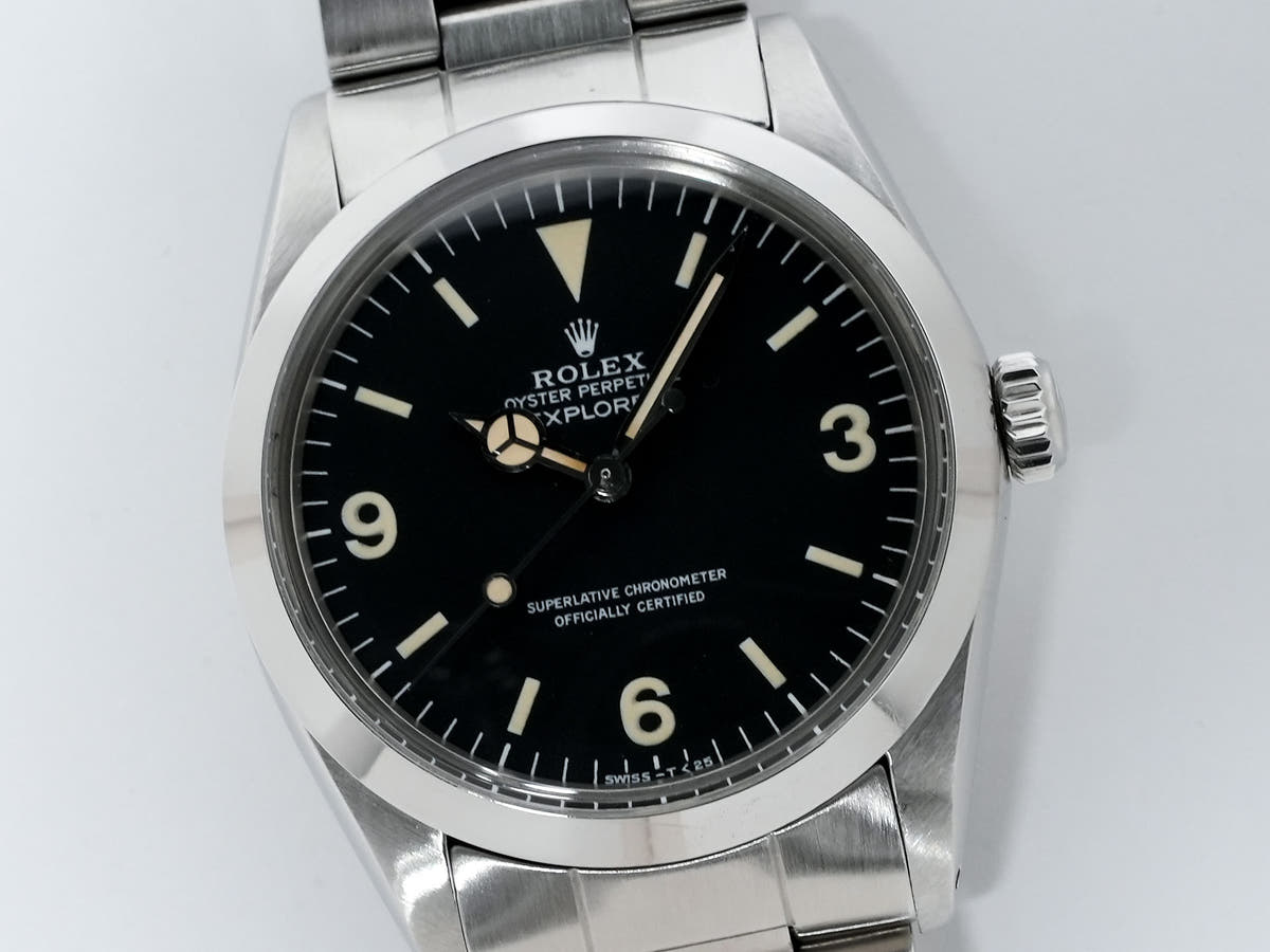 ロレックス エクスプローラーI Ref.1016 ブラック文字盤 中古 momvonn6