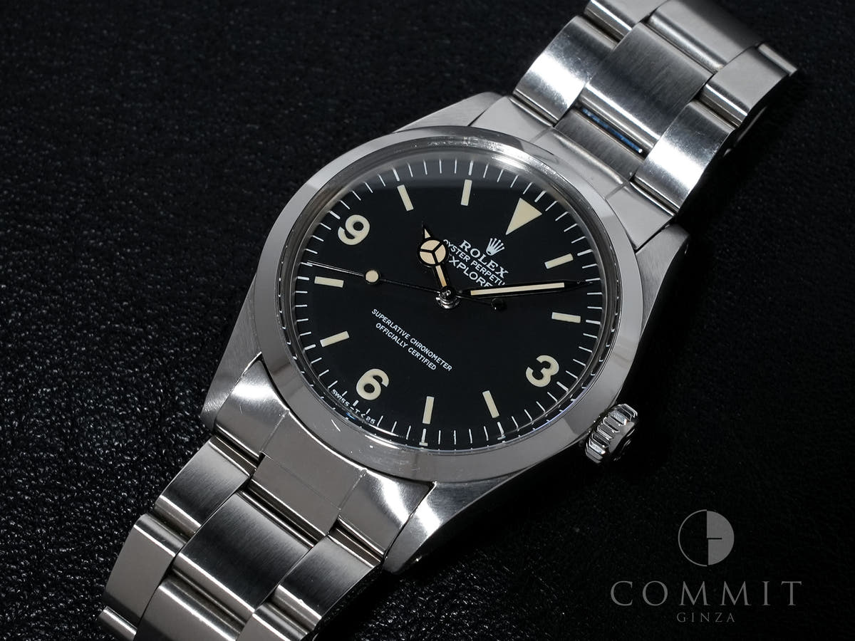 ロレックス エクスプローラーI Ref.1016 ブラック文字盤 中古 momvonn6