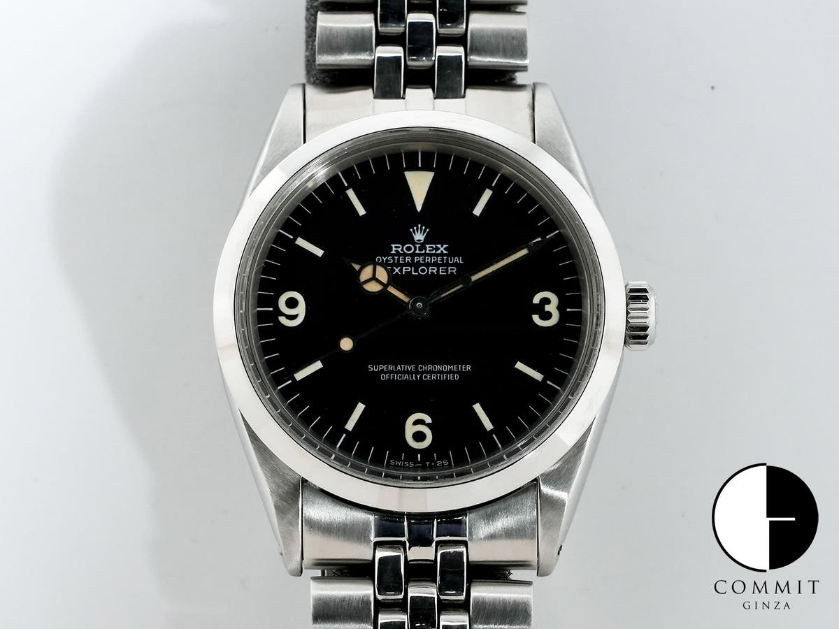 ロレックス エクスプローラーI Ref.1016 ブラック文字盤 中古 mueup74s