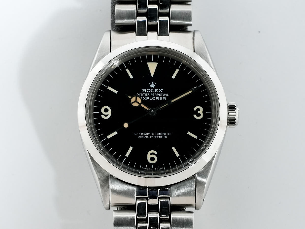 ロレックス エクスプローラーI Ref.1016 ブラック文字盤 中古 mueup74s