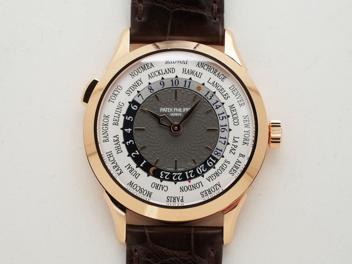 パテックフィリップ コンプリケーション ワールドタイム Ref.5230R-012 シルバー文字盤 中古 dnr5snd8