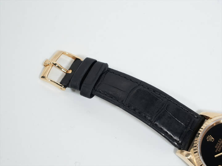 Rolex Datejust Ref. 16238 2BR Yellow Gold Onyx x 2P Diamond Dial