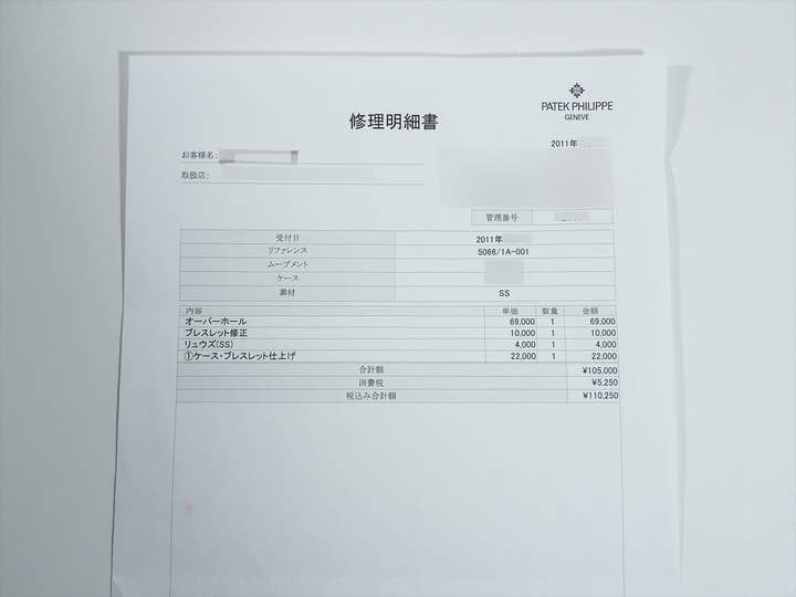 パテックフィリップ アクアノート ミディアム Ref.5066/1A-001 ステンレススチール ブラック文字盤