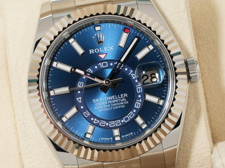 ロレックス スカイドゥエラー Ref.336934 ステンレススチール/ホワイトゴールド ブルー文字盤 オイスターブレスレット