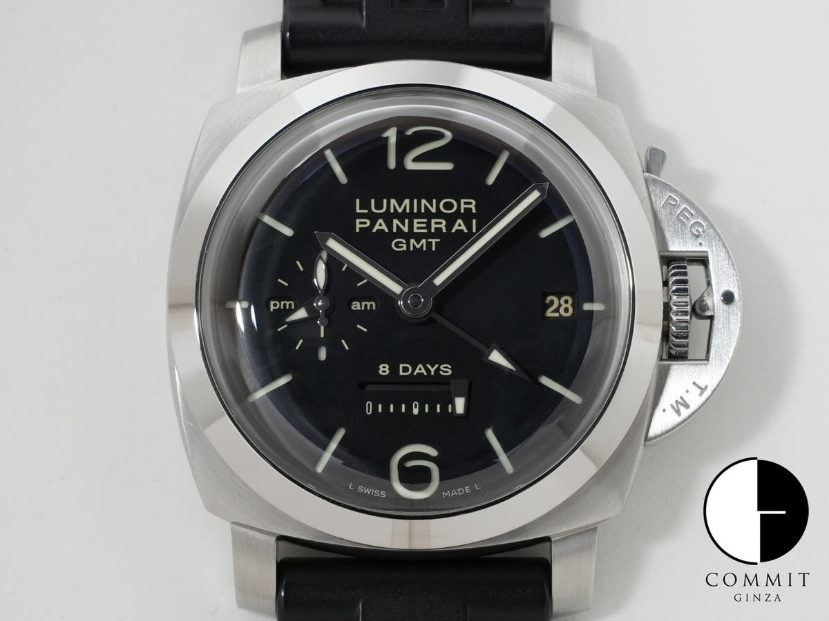 パネライ ルミノール 1950 8DAYS GMT Ref.PAM00233 ブラック文字盤 中古 e85ck5j9