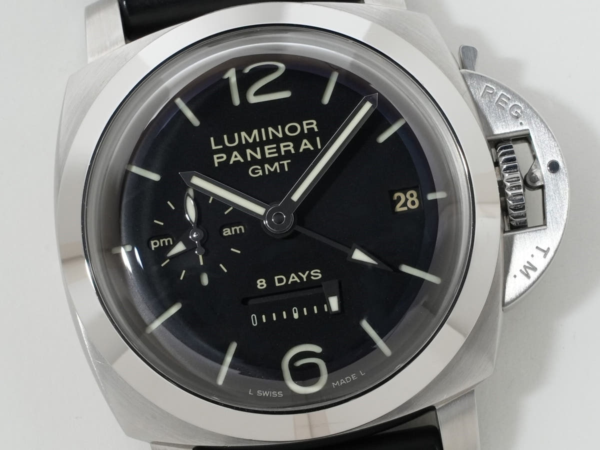 パネライ ルミノール 1950 8DAYS GMT Ref.PAM00233 ブラック文字盤 中古 e85ck5j9