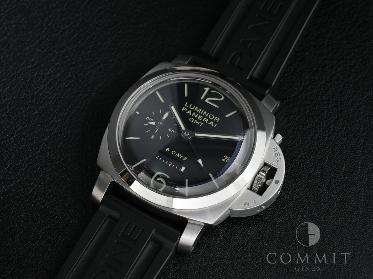 パネライ ルミノール 1950 8DAYS GMT Ref.PAM00233 ブラック文字盤 中古 e85ck5j9