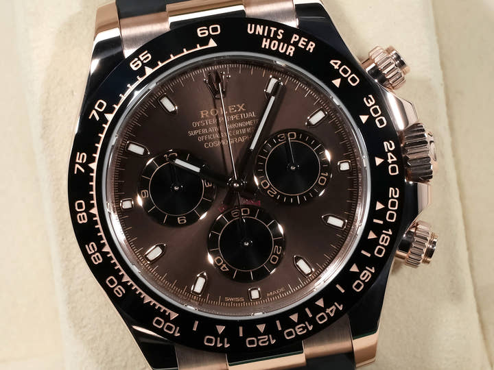 Rolex Daytona Ref. 116515LN Everose Gold Chocolate/Black Dial