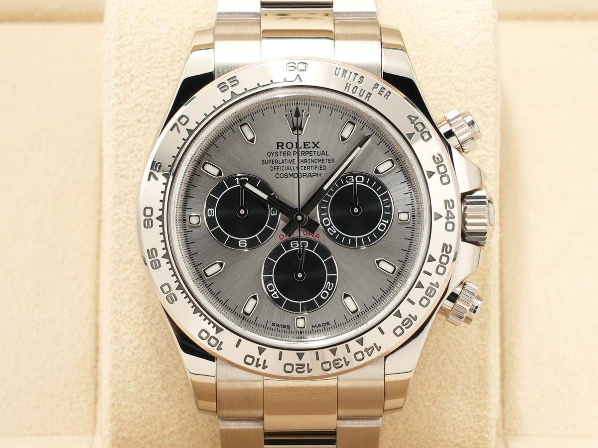 ロレックス デイトナ Ref.116509 18KWG スチールxブラック文字盤 中古 3hiixayz