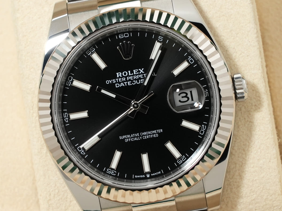 Rolex Datejust 41 Ref.126334 SS/WG Black Dial Oyster Bracelet Used atuweo4i