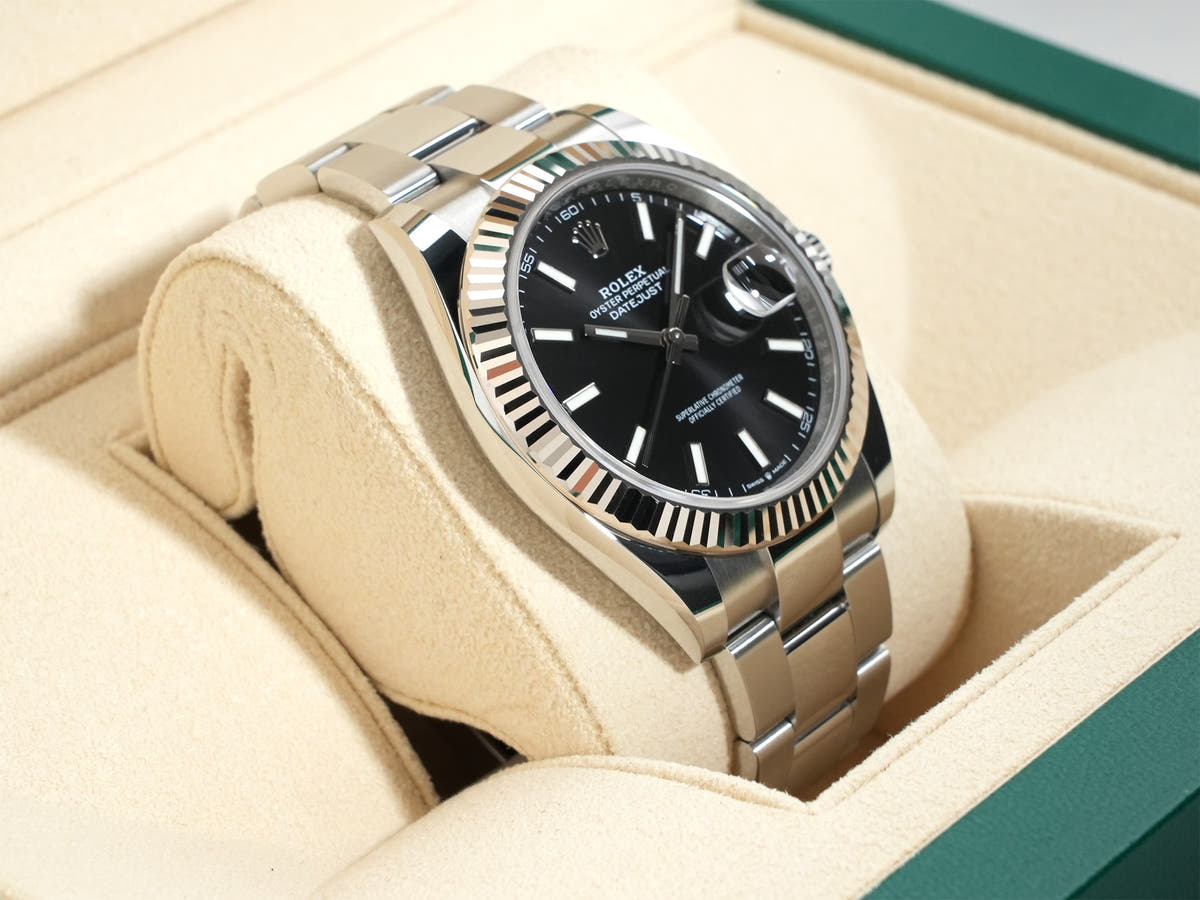 Rolex Datejust 41 Ref.126334 SS/WG Black Dial Oyster Bracelet Used atuweo4i