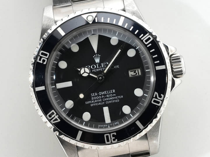 ロレックス シードゥエラー Ref.1665 ステンレススチール ブラック文字盤 中古 jq9t34pd
