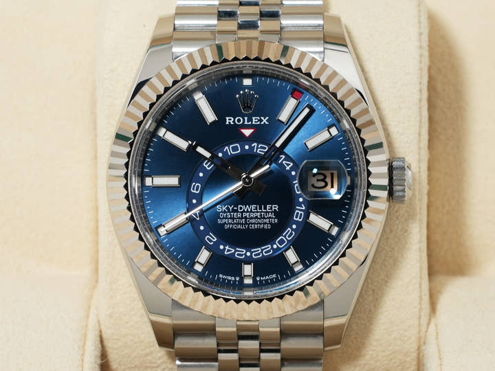 ロレックス スカイドゥエラー Ref.336934 ステンレススチール/ホワイトゴールド ブルー文字盤 ジュビリーブレスレット