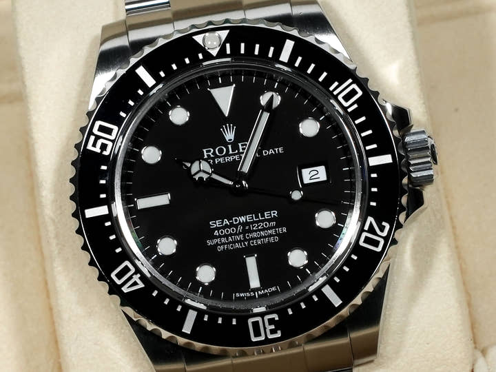 ロレックス シードゥエラー 4000 Ref.116600 ステンレススチール ブラック文字盤