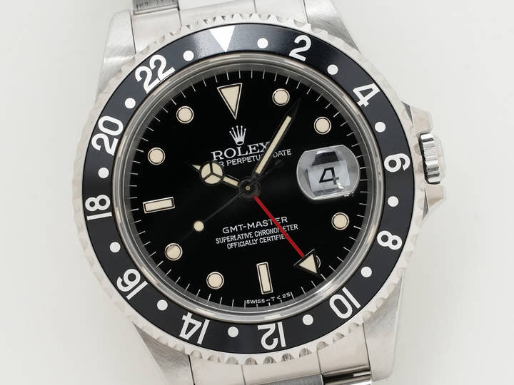 ロレックス GMTマスター Ref.16700 ステンレススチール ブラック文字盤 オイスターブレスレット
