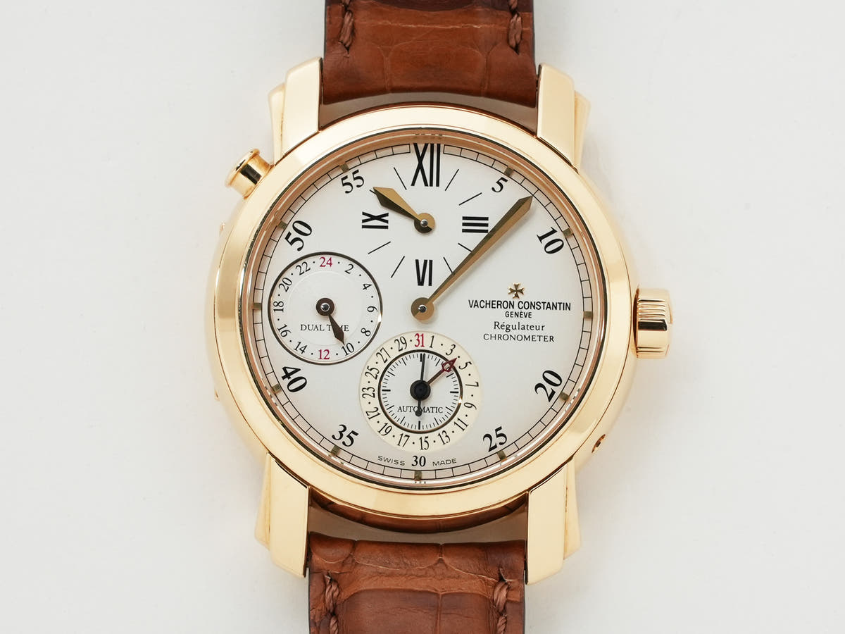 Vacheron Constantin Malta Dual Time Regulator Ref.42005/000J 18KYG Silver Dial Used aery35q4