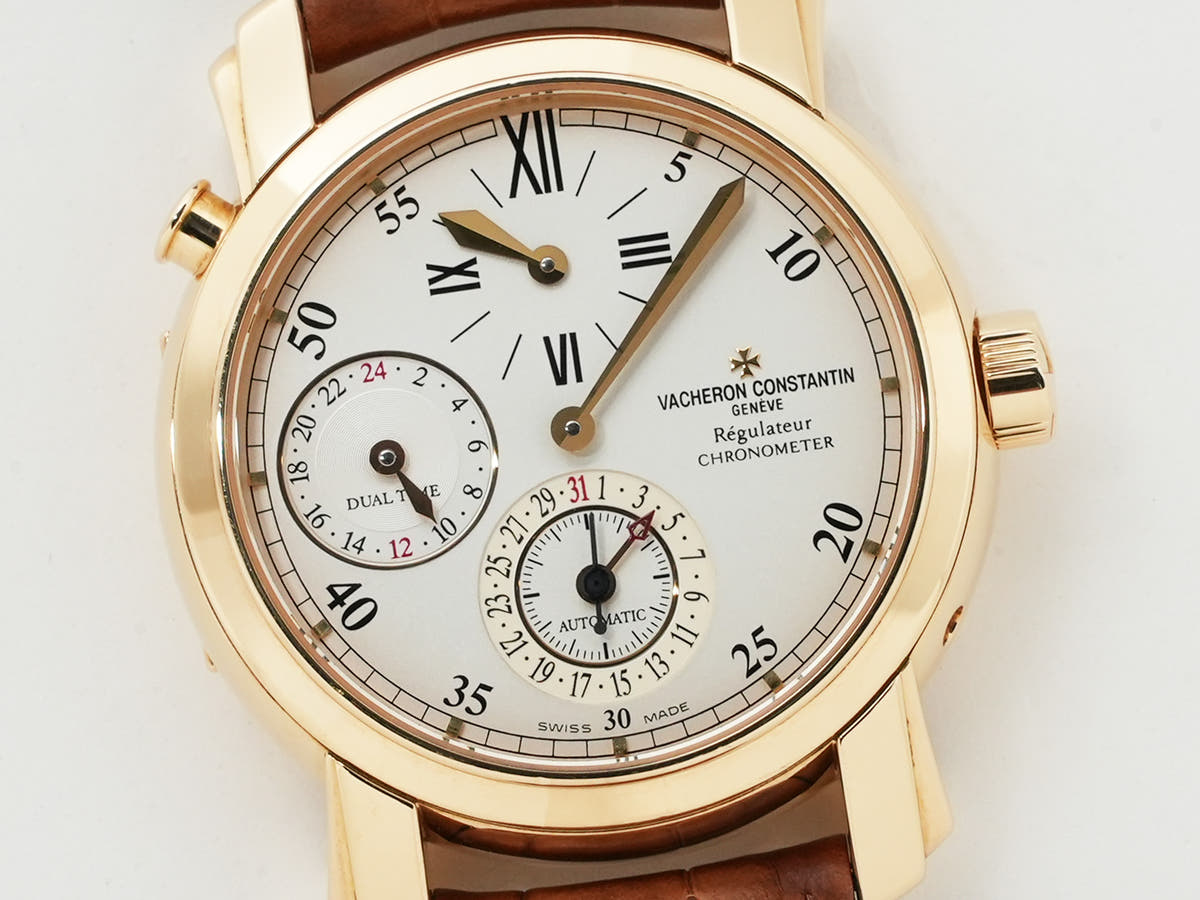 Vacheron Constantin Malta Dual Time Regulator Ref.42005/000J 18KYG Silver Dial Used aery35q4