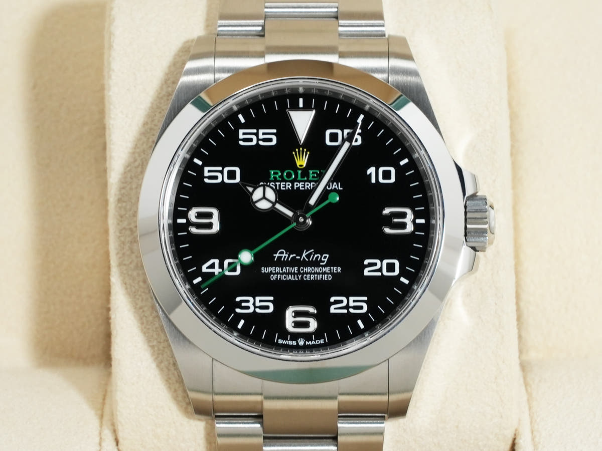 ロレックス エアキング Ref.126900 ブラック文字盤 未使用 pxh45tsb