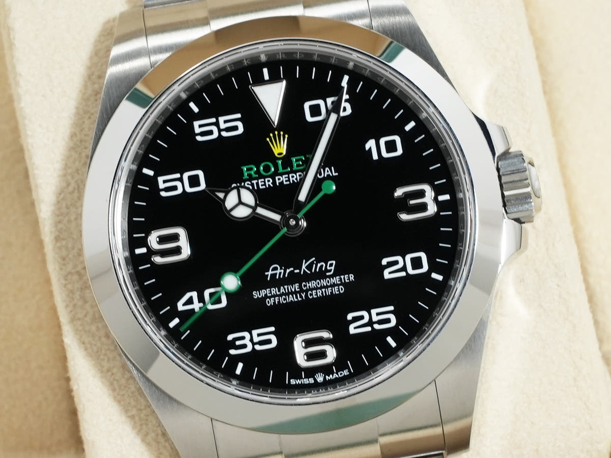 ロレックス エアキング Ref.126900 ブラック文字盤 未使用 pxh45tsb