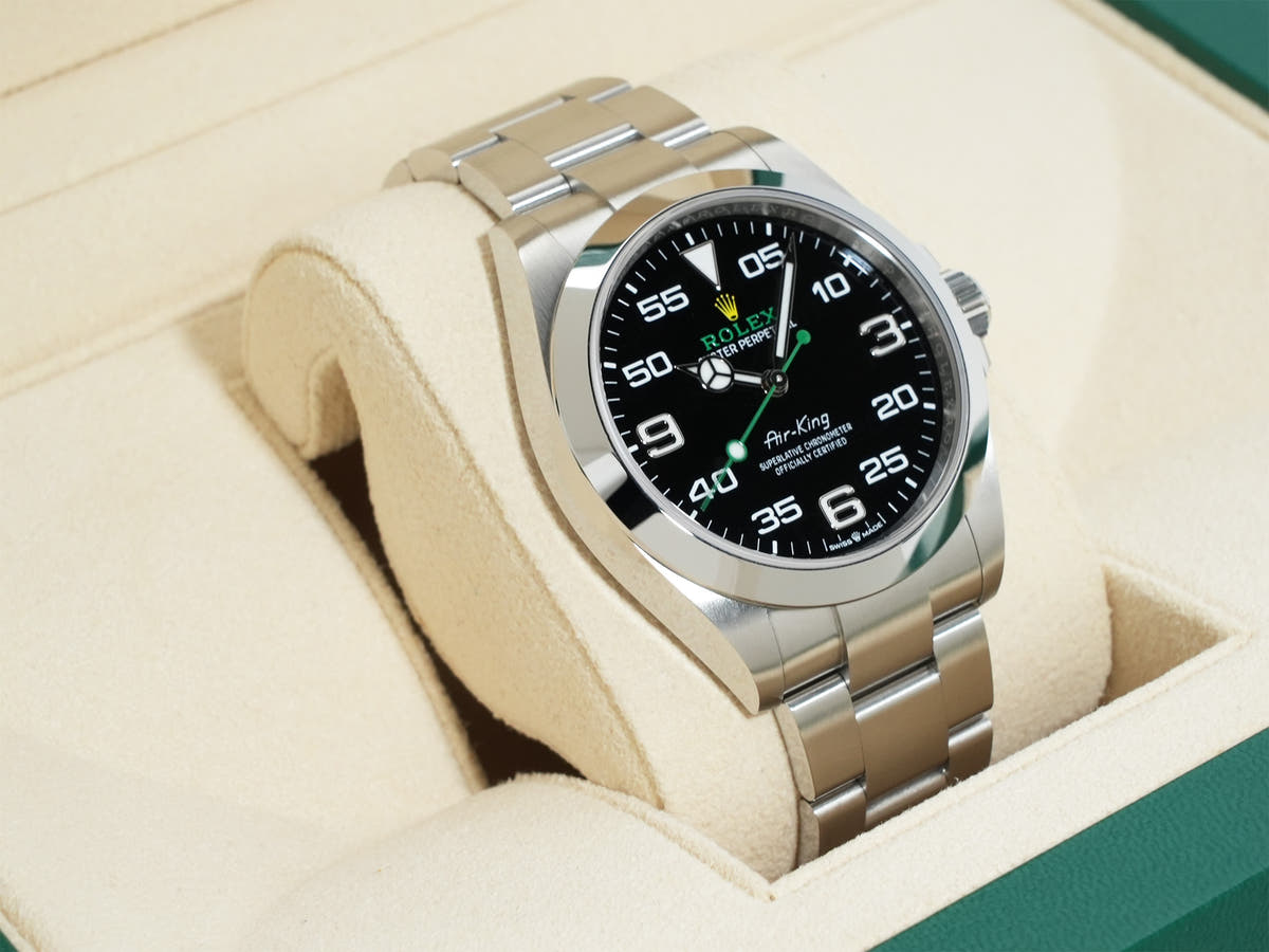 ロレックス エアキング Ref.126900 ブラック文字盤 未使用 pxh45tsb