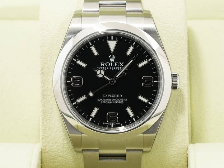 ロレックス エクスプローラーI Ref.214270 ステンレススチール ブラック文字盤