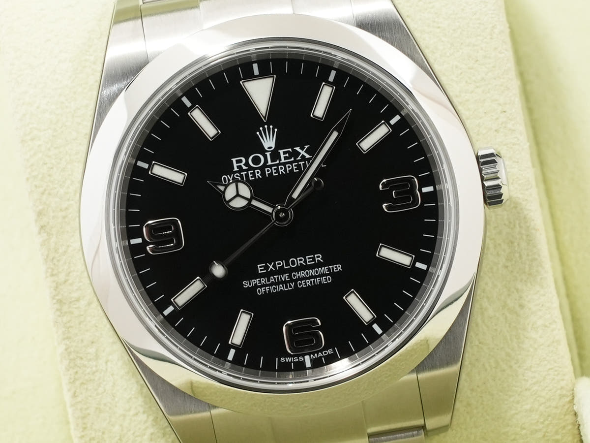 ロレックス エクスプローラーI Ref.214270 ブラック文字盤 デッドストック u5xvcrbr