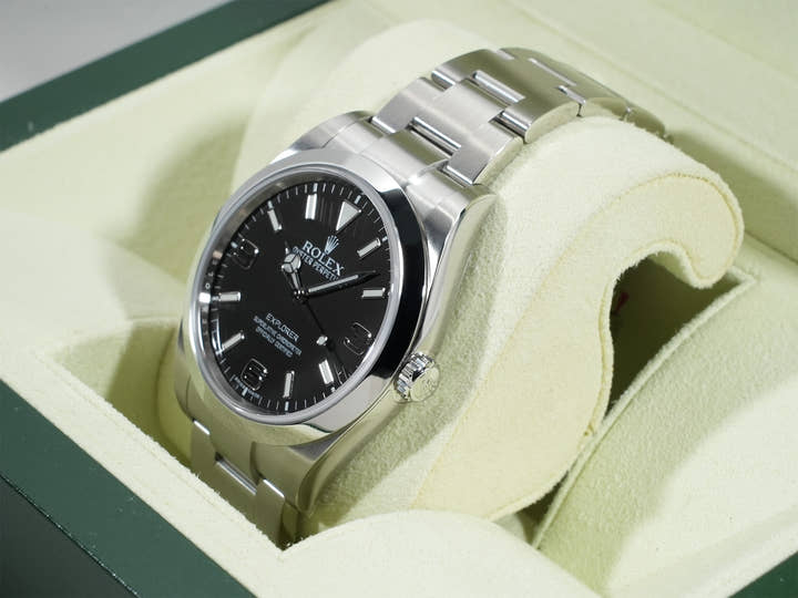 ロレックス エクスプローラーI Ref.214270 ステンレススチール ブラック文字盤