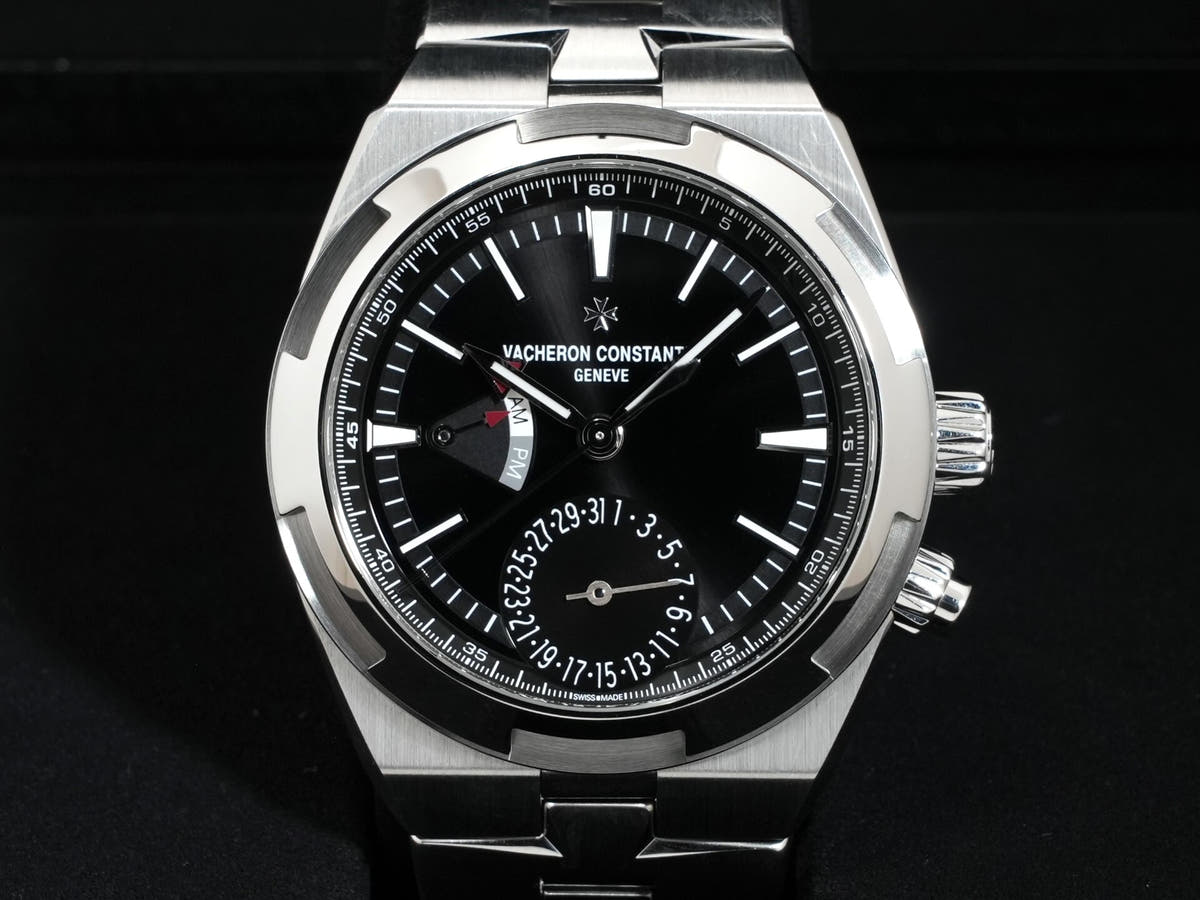 ヴァシュロンコンスタンタン オーヴァーシーズ デュアルタイム Ref.7900V/110A-B546 SS ブラック文字盤 中古 6wjr4md8