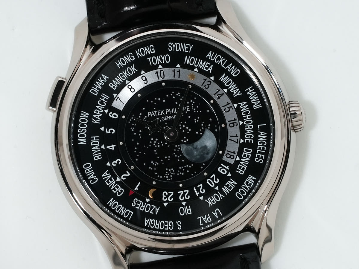 パテックフィリップ コンプリケーション ワールドタイム ムーンフェイズ Ref.5575G-001 18KWG ブラック文字盤 美中古 mcgp8fpa
