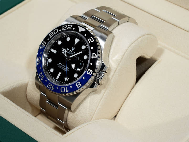 ロレックス GMTマスターII Ref.126710BLNR ステンレススチール ブラック文字盤 オイスターブレスレット