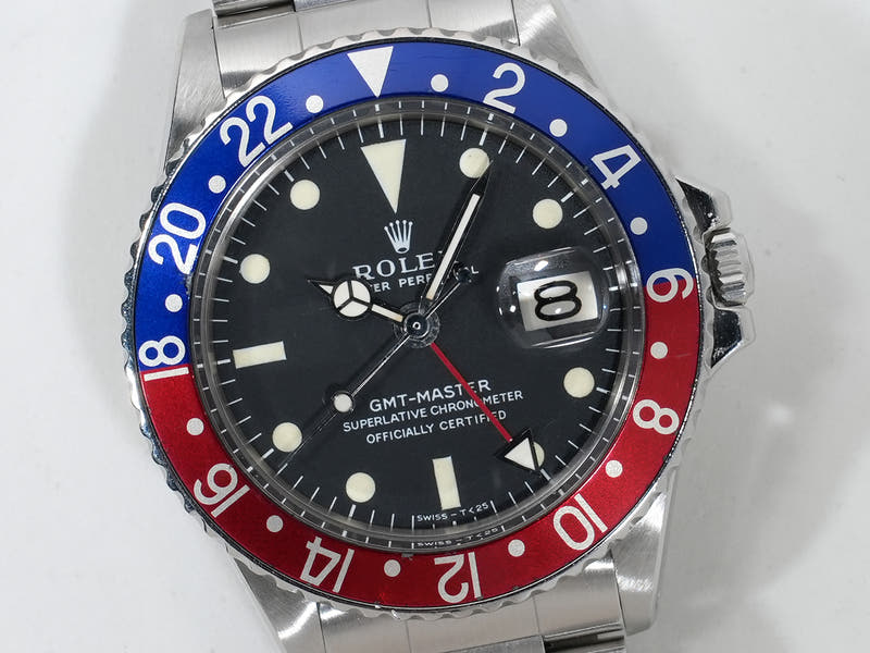 ロレックス GMTマスター Ref.1675 ブラック文字盤 中古 nyhzf625