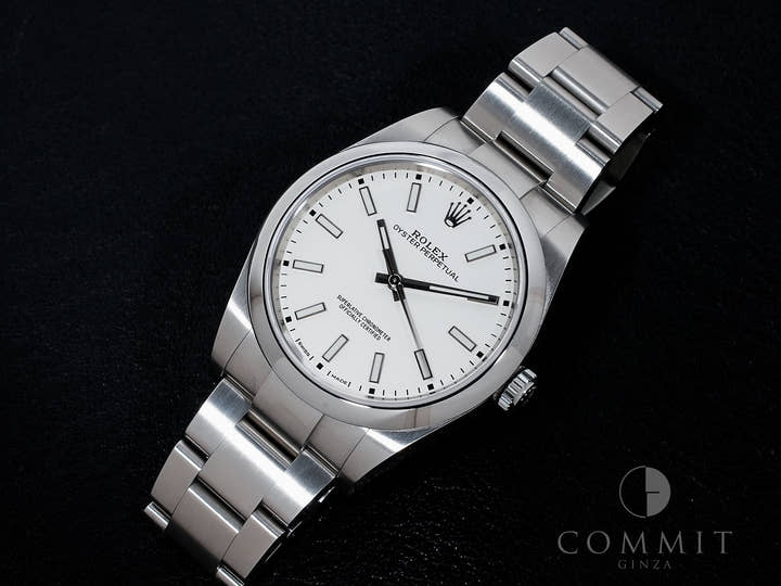 Rolex Oyster Perpetual 39 Ref. 114300 Stainless Steel White Dial