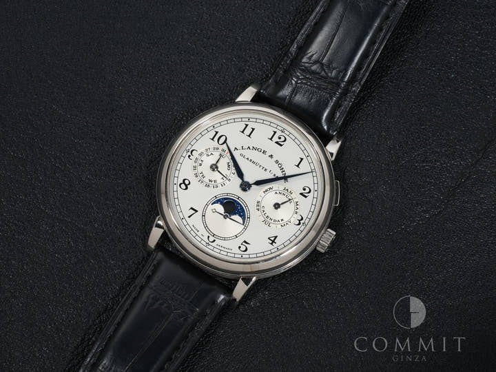 A. Lange &amp; Söhne 1815 Annual Calendar Ref.238.026 18KWG Silver Dial Used xrsqtr9u