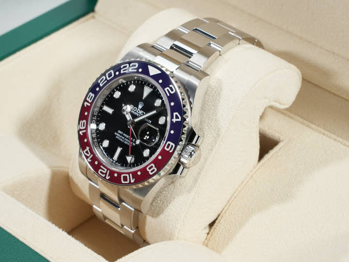 ロレックス GMTマスターII Ref.126710BLRO ステンレススチール ブラック文字盤 オイスターブレスレット