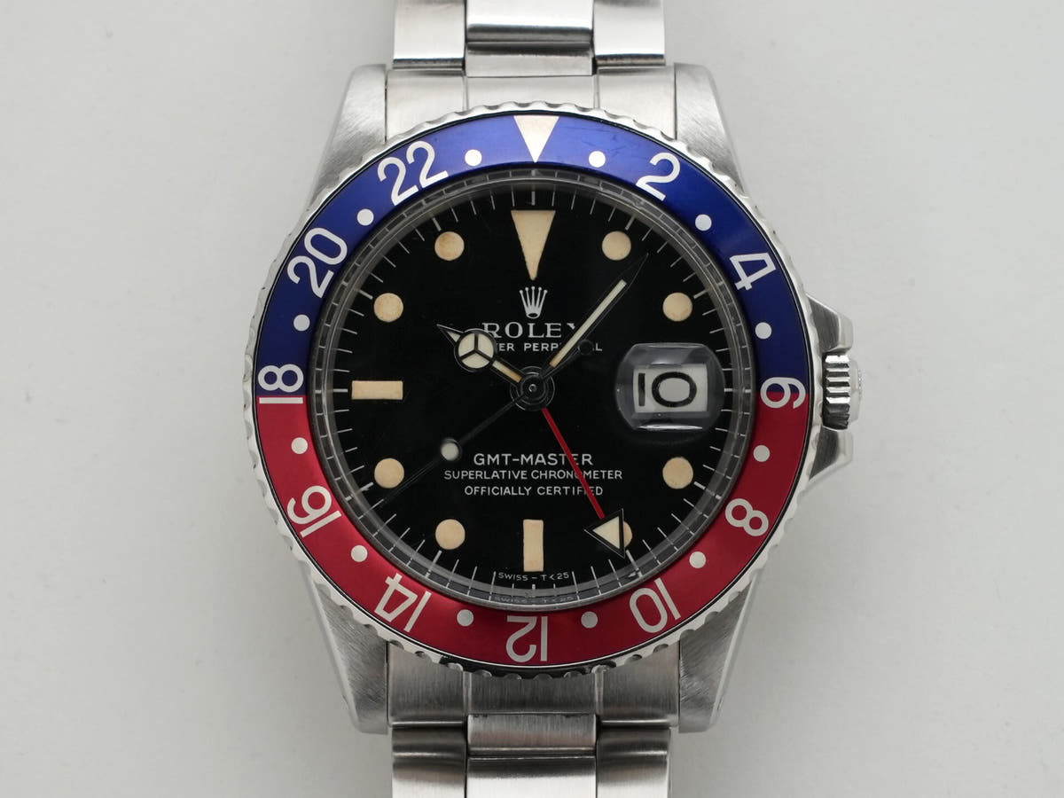 Rolex GMT Master Ref.1675 Black Dial Used d7wbau6h