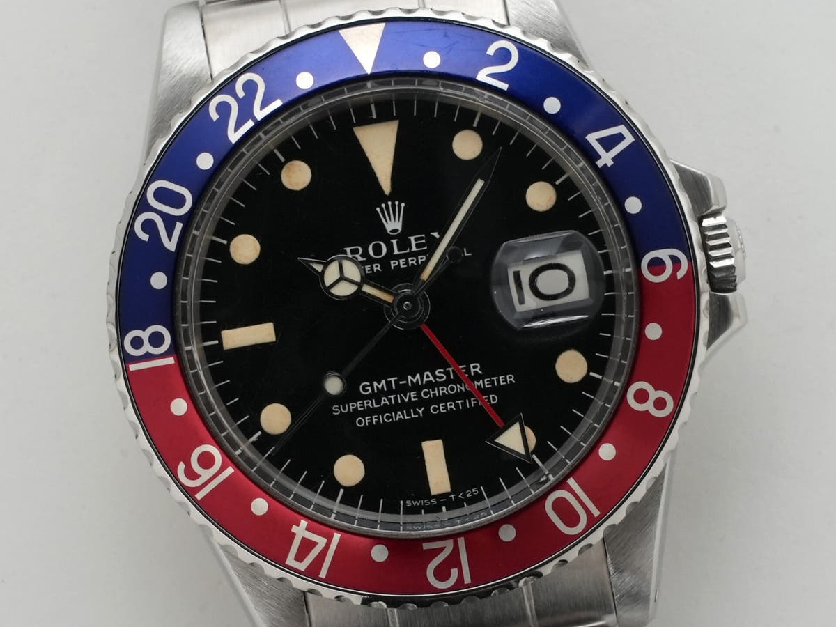 Rolex GMT Master Ref.1675 Black Dial Used d7wbau6h