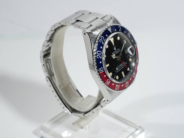 ロレックス GMTマスター Ref.1675 ステンレススチール ブラック文字盤 オイスターブレスレット