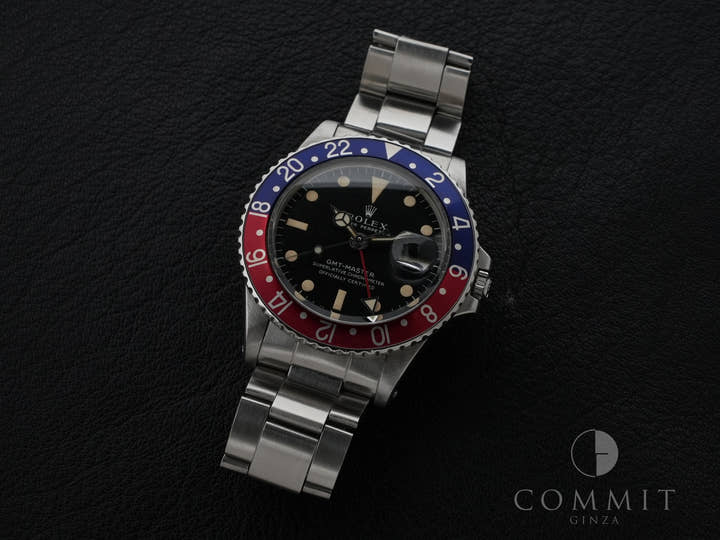 ロレックス GMTマスター Ref.1675 ステンレススチール ブラック文字盤 オイスターブレスレット